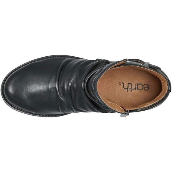 Earth Women's Naira Round Toe Ruched Casual Booties - Picture 2 of 5